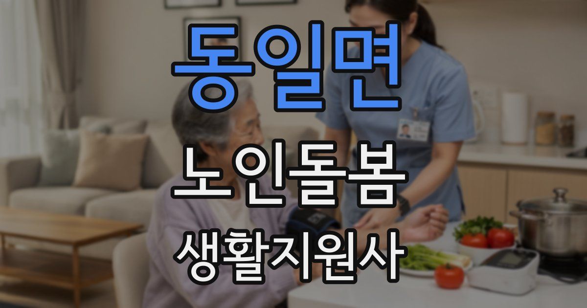 동일면 노인돌봄생활지원사 자격증
