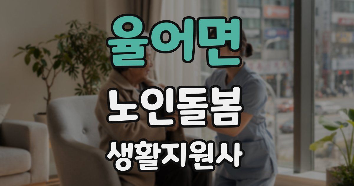 율어면 노인돌봄생활지원사 자격증