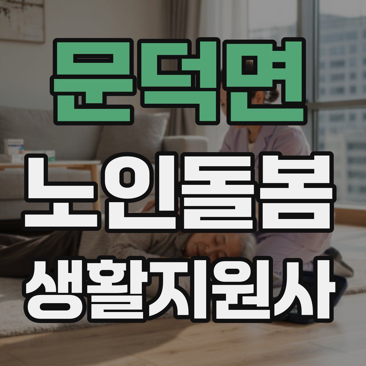문덕면 노인돌봄생활지원사 자격증