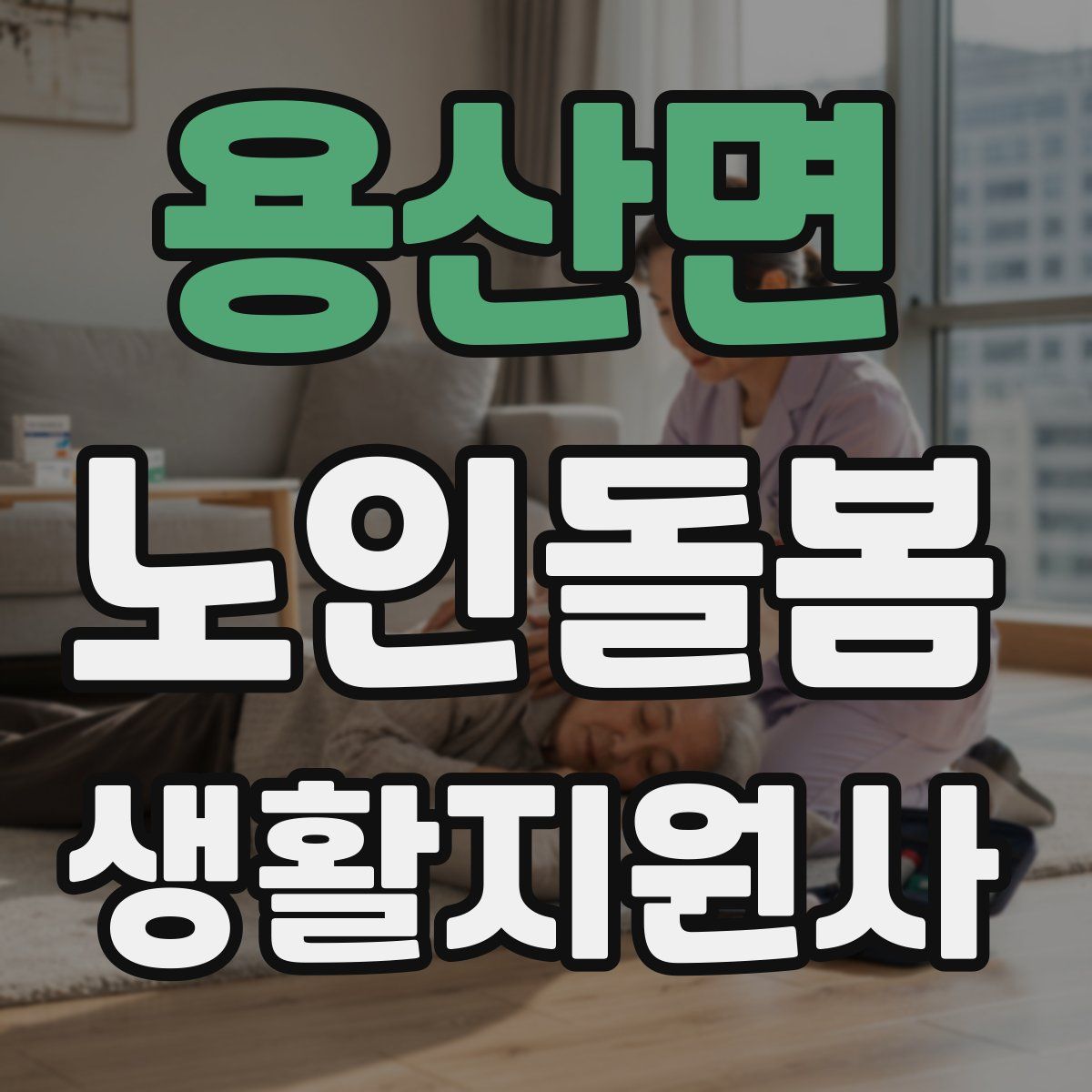 용산면 노인돌봄생활지원사 자격증