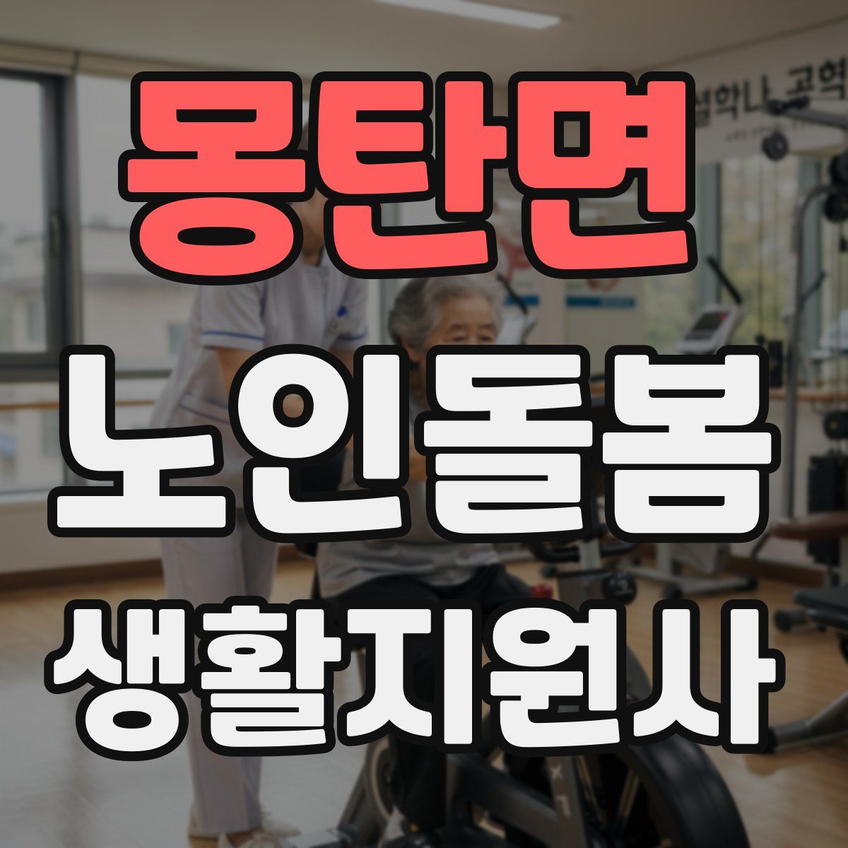 몽탄면 노인돌봄생활지원사 자격증