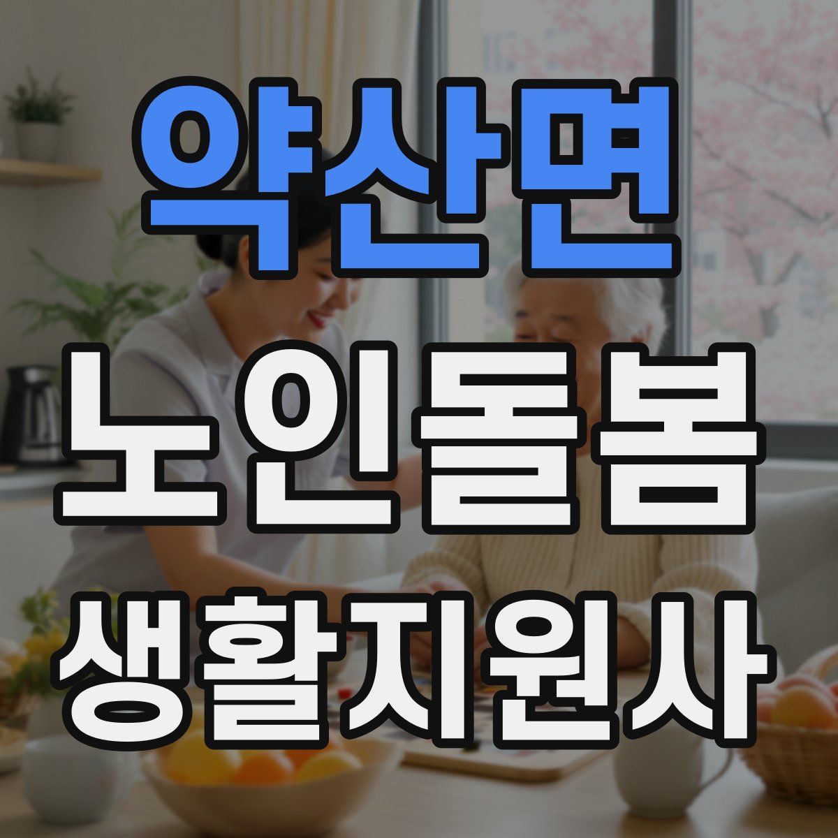 약산면 노인돌봄생활지원사 자격증