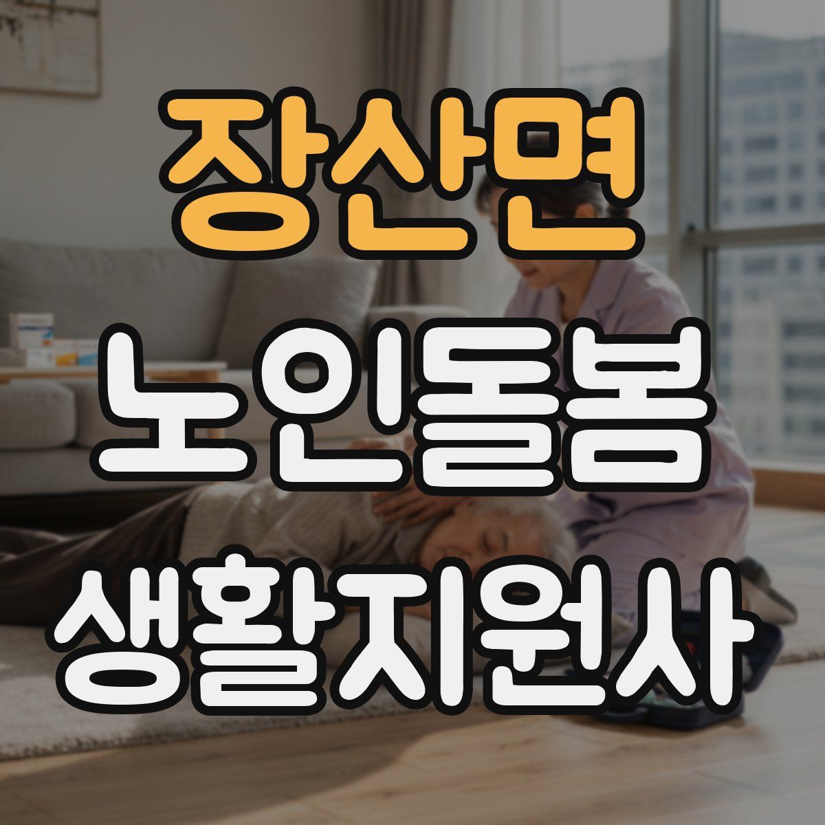장산면 노인돌봄생활지원사 자격증