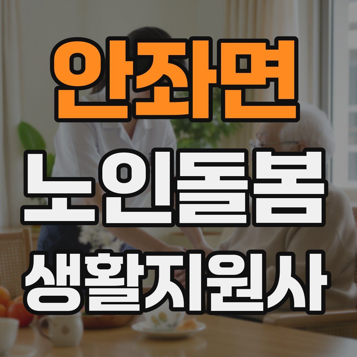 안좌면 노인돌봄생활지원사 자격증
