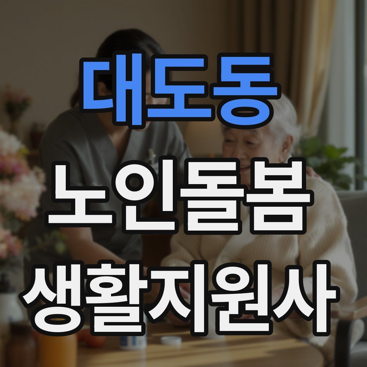 대도동 노인돌봄생활지원사 자격증
