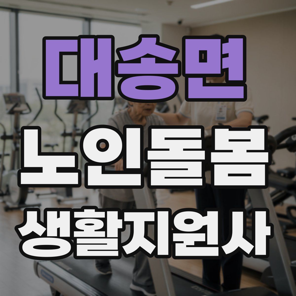 대송면 노인돌봄생활지원사 자격증