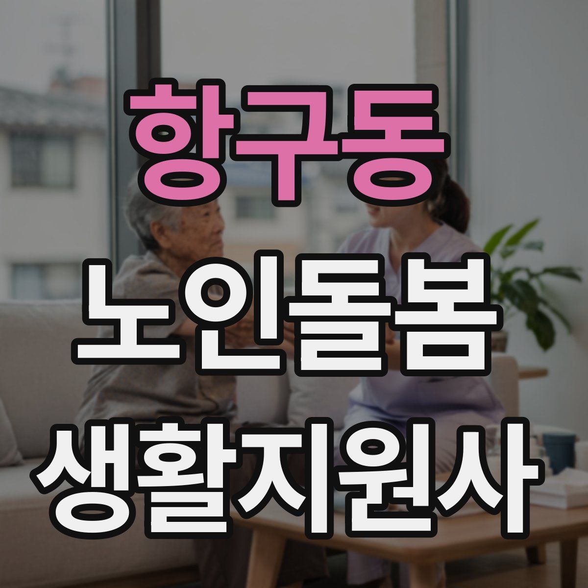항구동 노인돌봄생활지원사 자격증