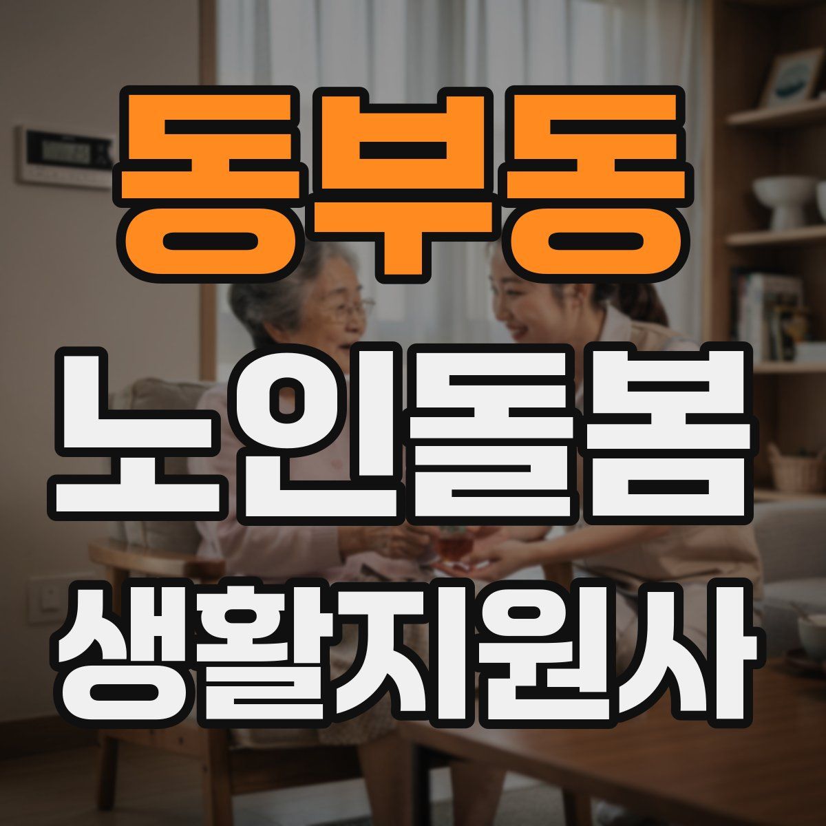 동부동 노인돌봄생활지원사 자격증