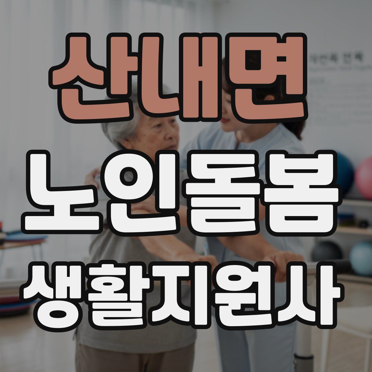산내면 노인돌봄생활지원사 자격증