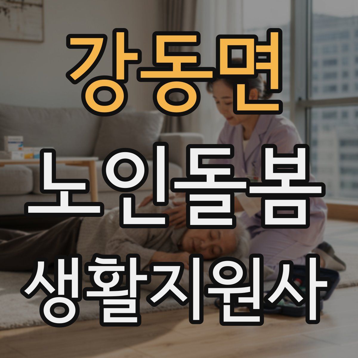 강동면 노인돌봄생활지원사 자격증