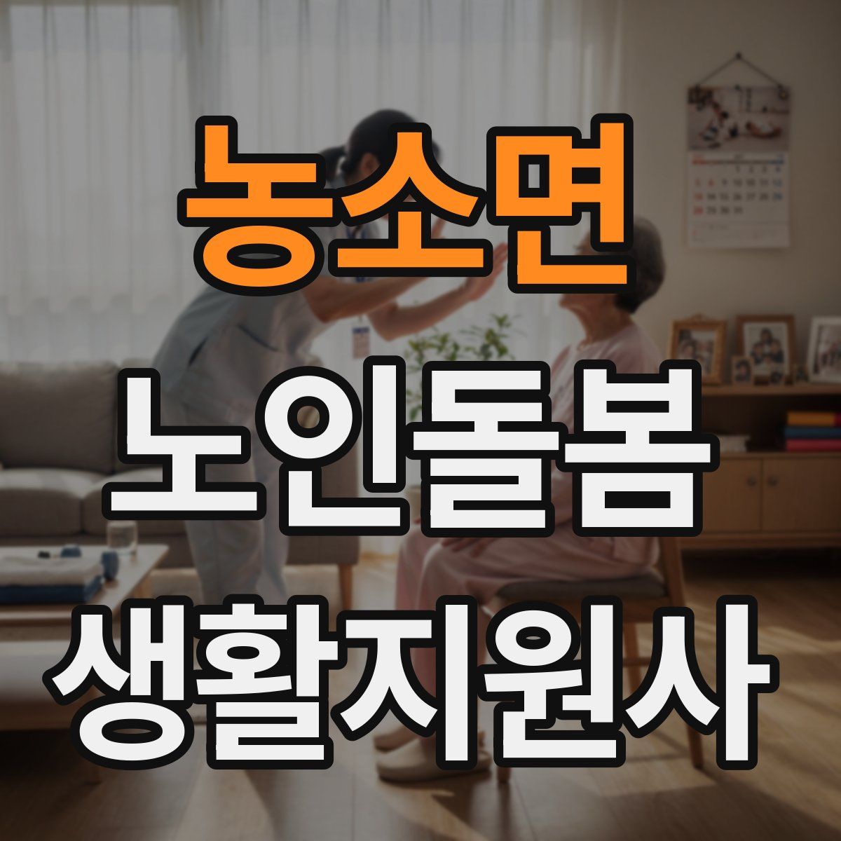 농소면 노인돌봄생활지원사 자격증