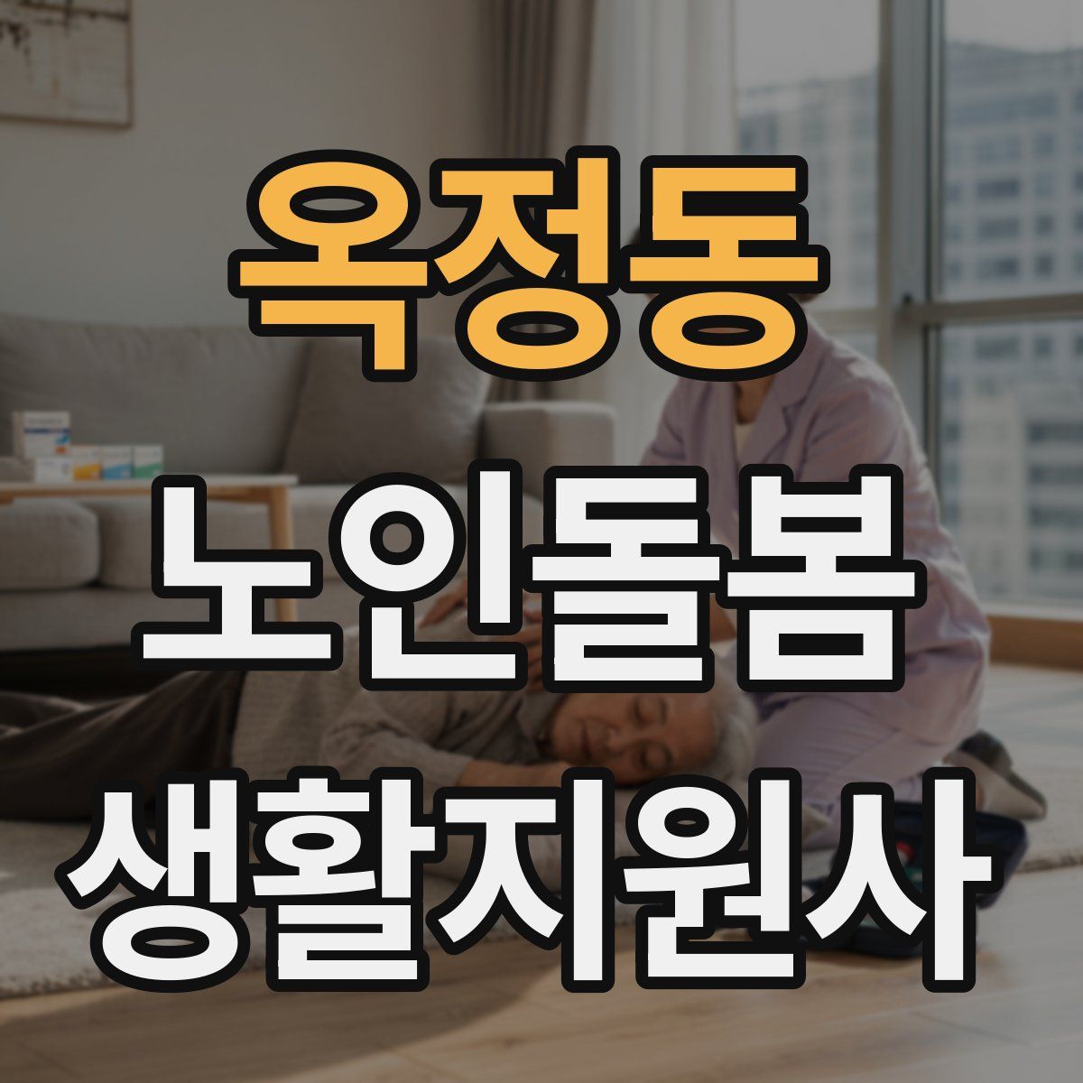 옥정동 노인돌봄생활지원사 자격증