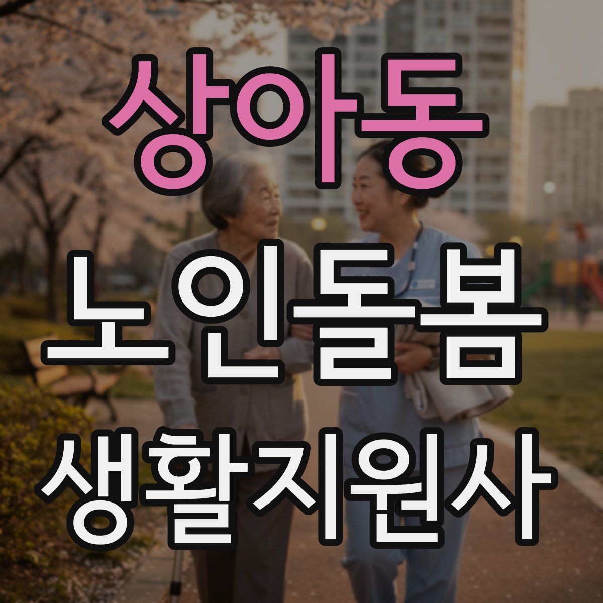 상아동 노인돌봄생활지원사 자격증