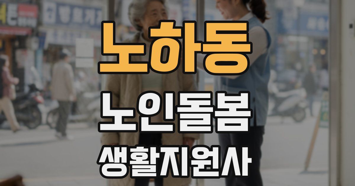 노하동 노인돌봄생활지원사 자격증