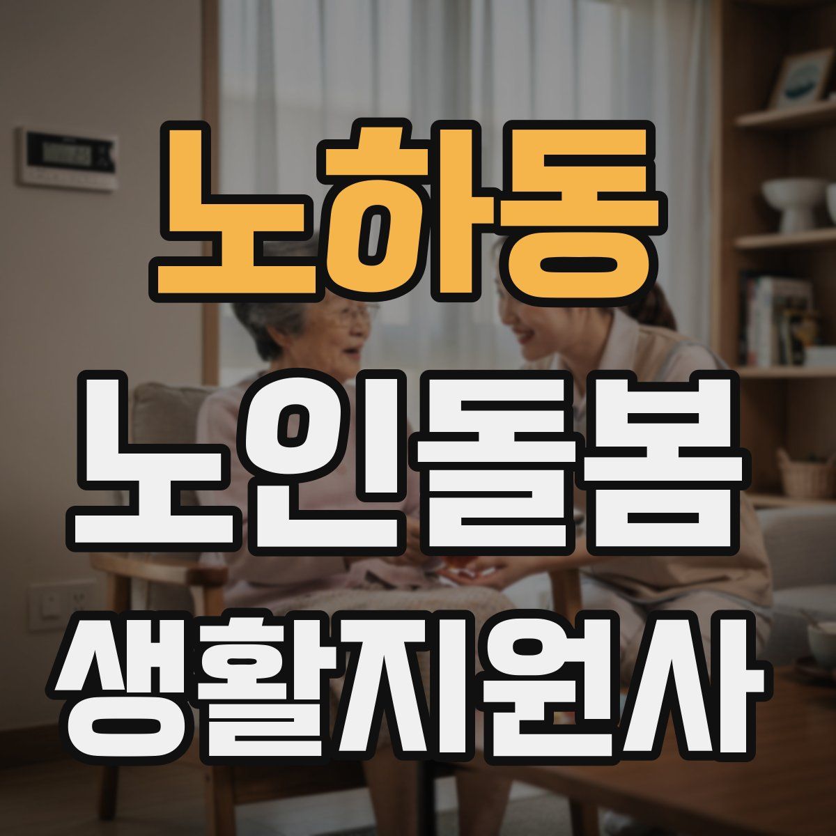 노하동 노인돌봄생활지원사 자격증