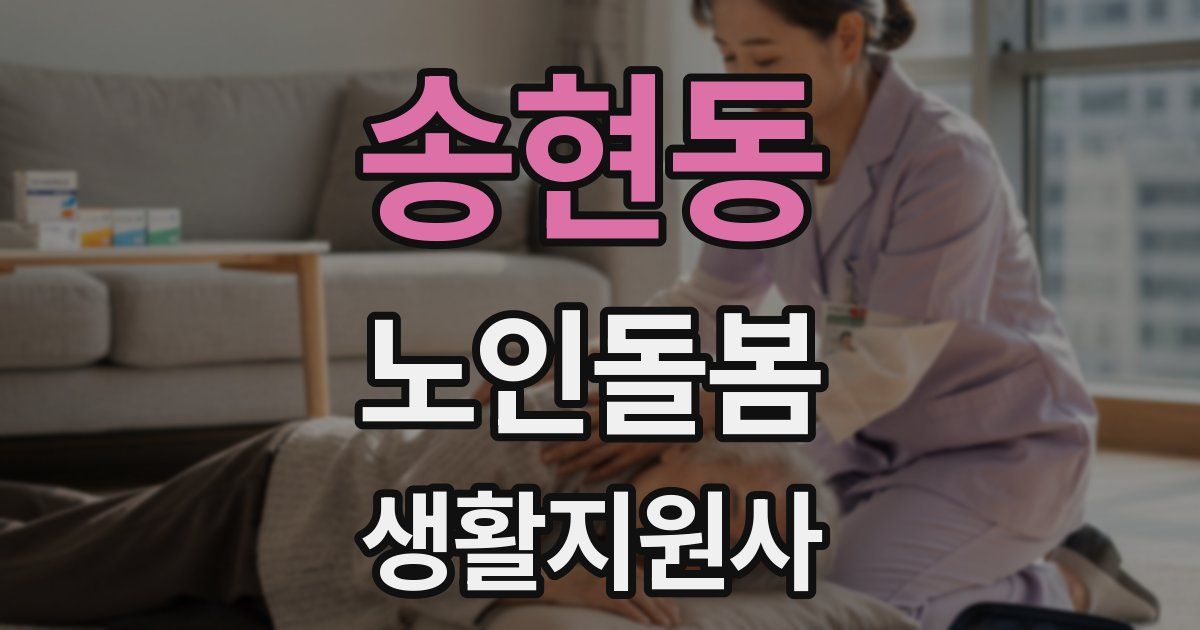 송현동 노인돌봄생활지원사 자격증