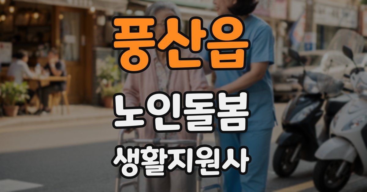 풍산읍 노인돌봄생활지원사 자격증