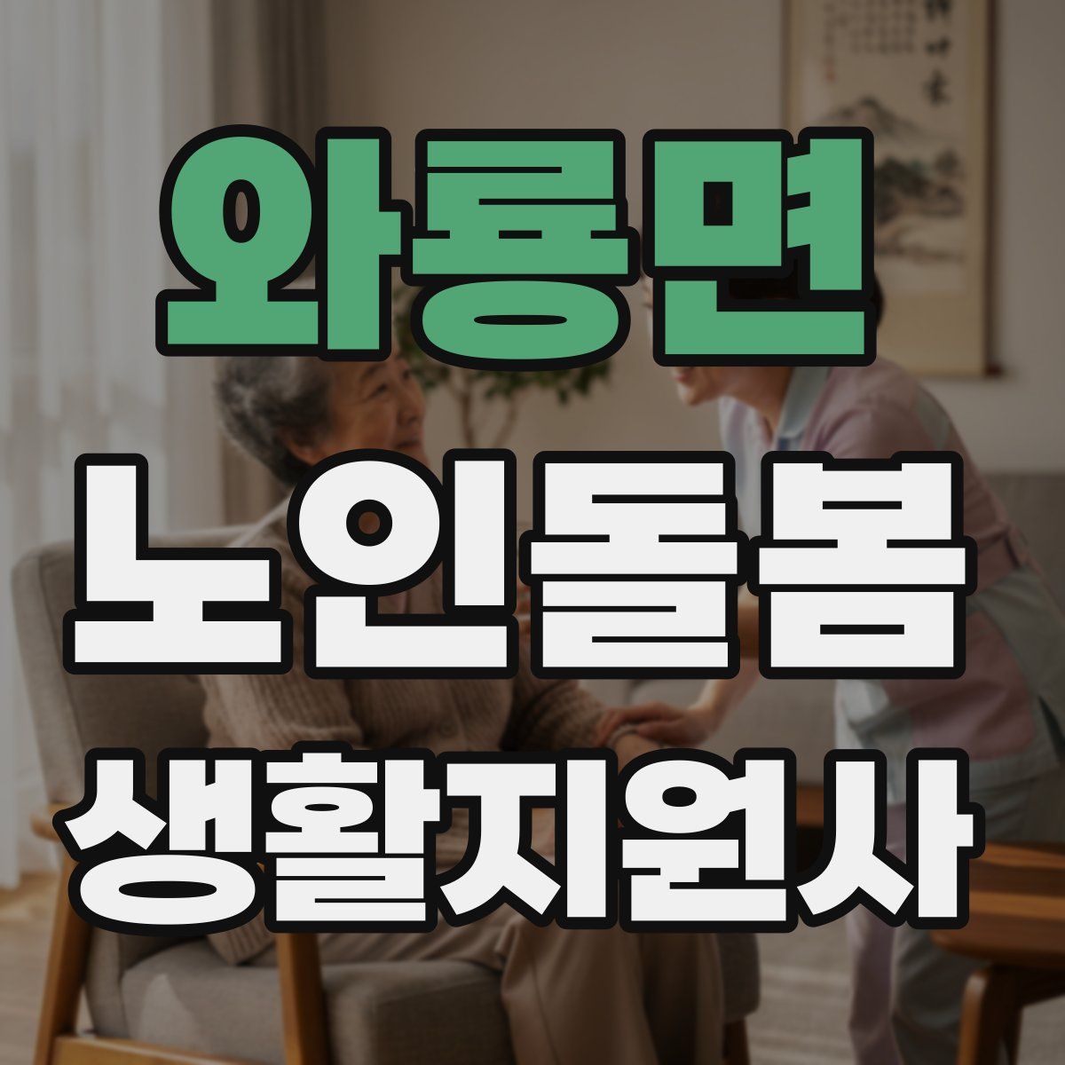 와룡면 노인돌봄생활지원사 자격증