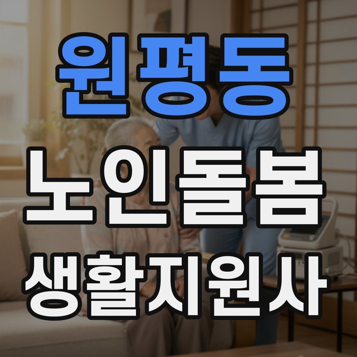 원평동 노인돌봄생활지원사 자격증 나에게 맞는 활동 스타일 찾기