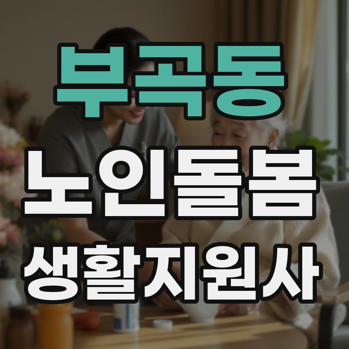 부곡동 노인돌봄생활지원사 자격증