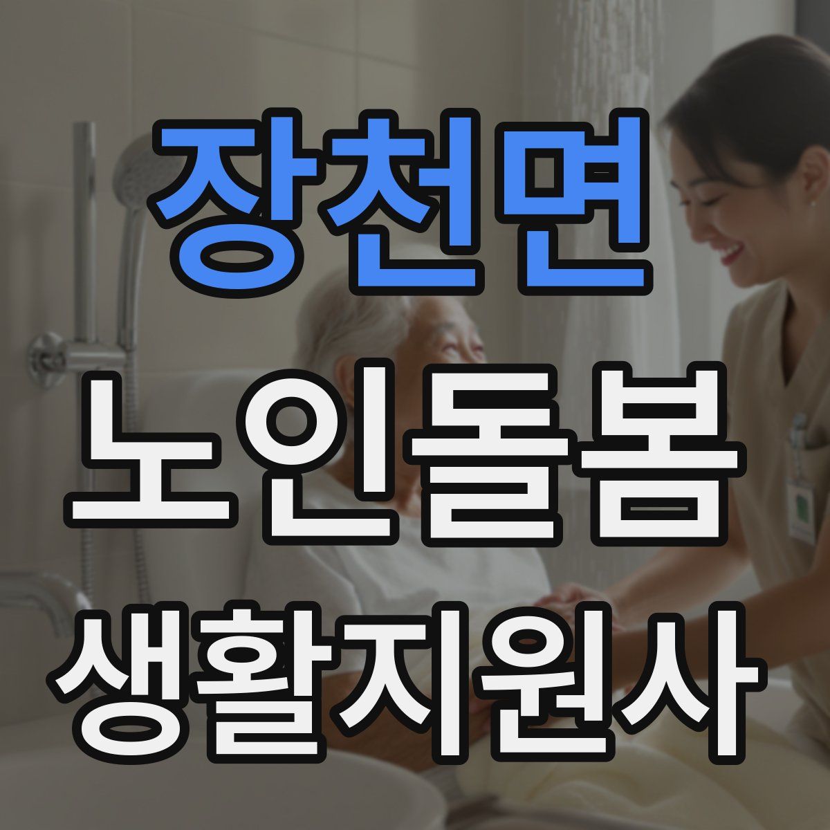 장천면 노인돌봄생활지원사 자격증