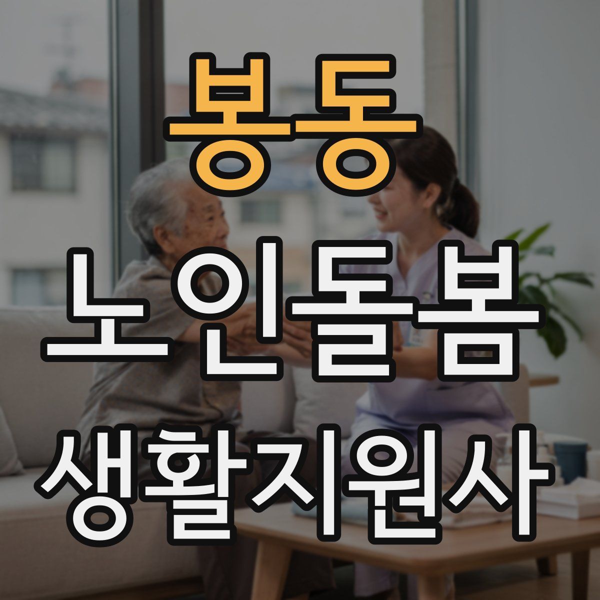 봉동 노인돌봄생활지원사 자격증
