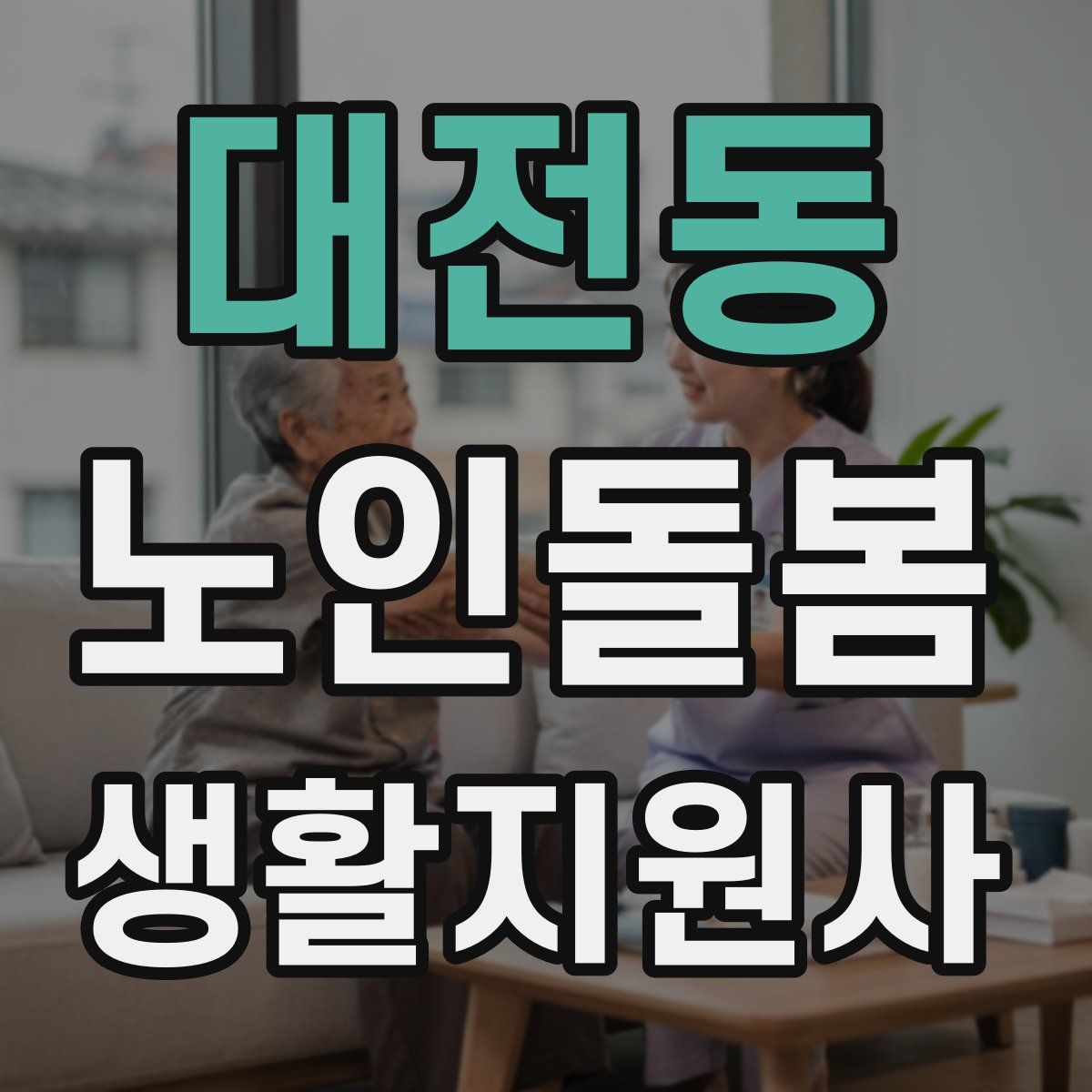 대전동 노인돌봄생활지원사 자격증