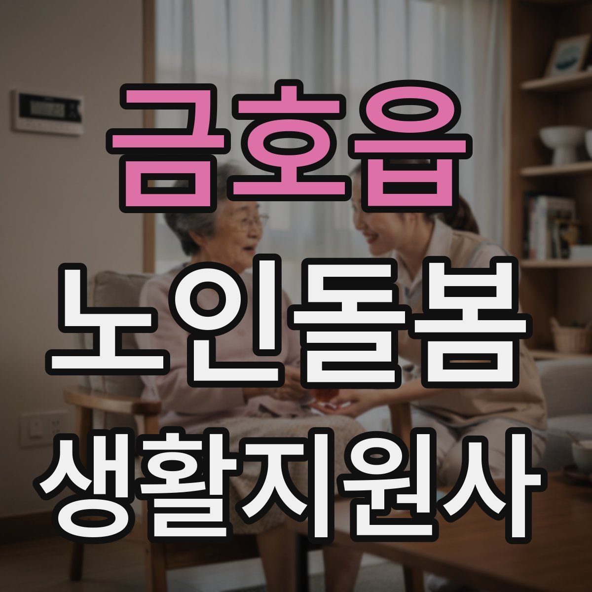 금호읍 노인돌봄생활지원사 자격증