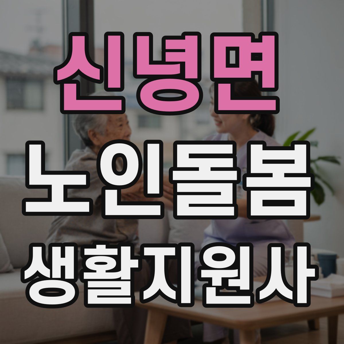 신녕면 노인돌봄생활지원사 자격증