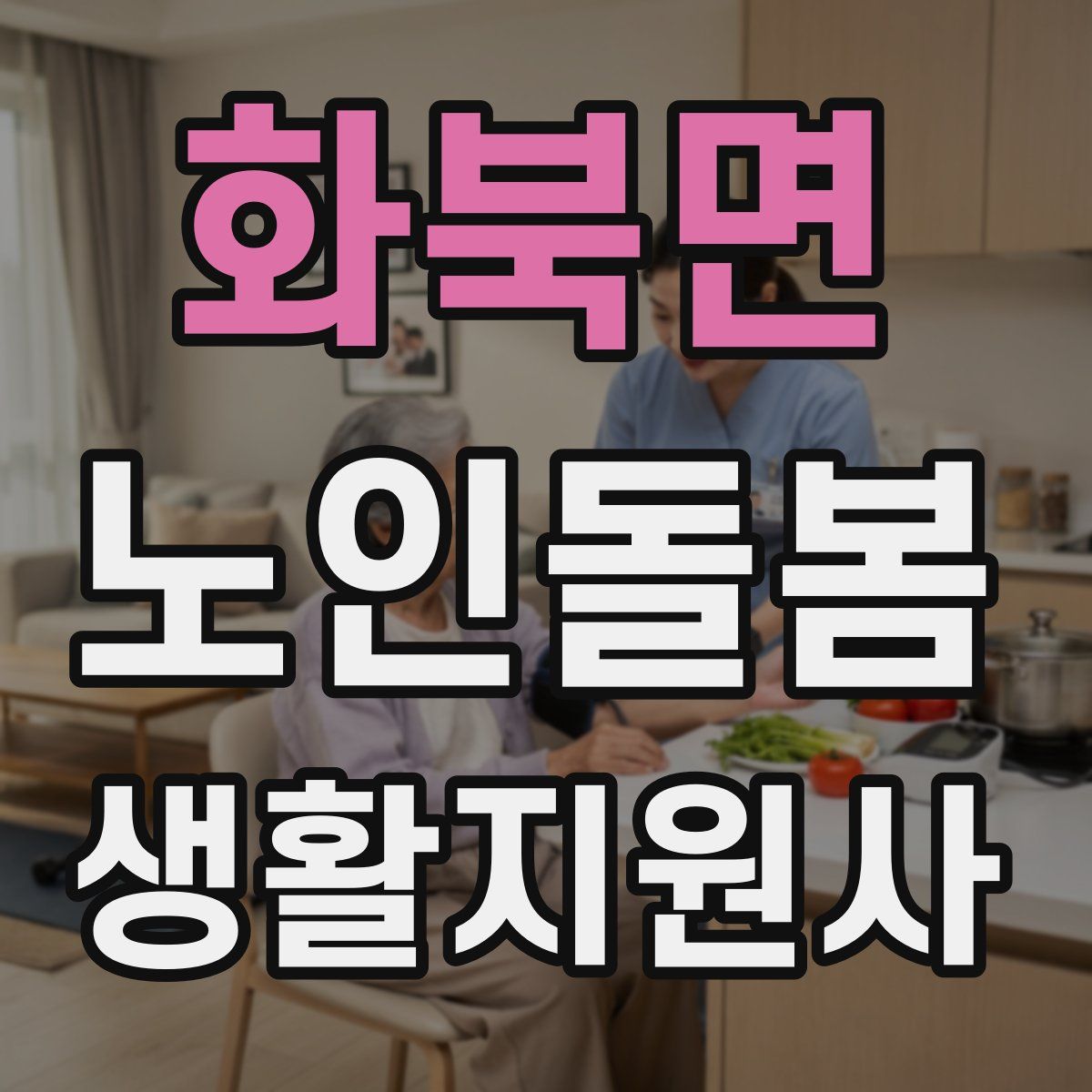 화북면 노인돌봄생활지원사 자격증