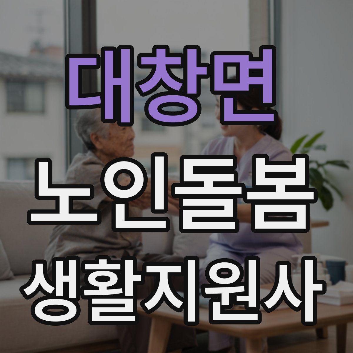 대창면 노인돌봄생활지원사 자격증