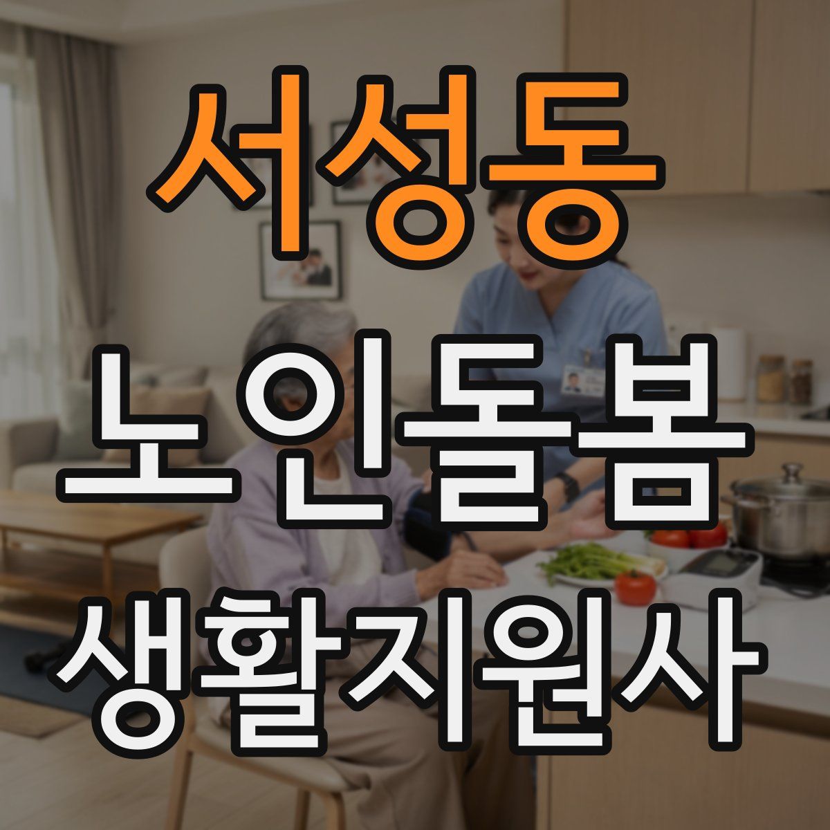 서성동 노인돌봄생활지원사 자격증