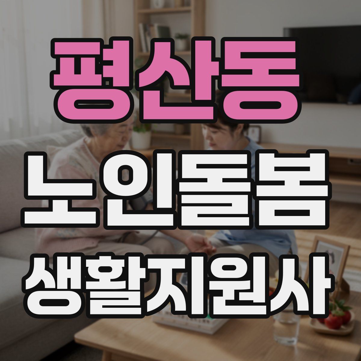 평산동 노인돌봄생활지원사 자격증
