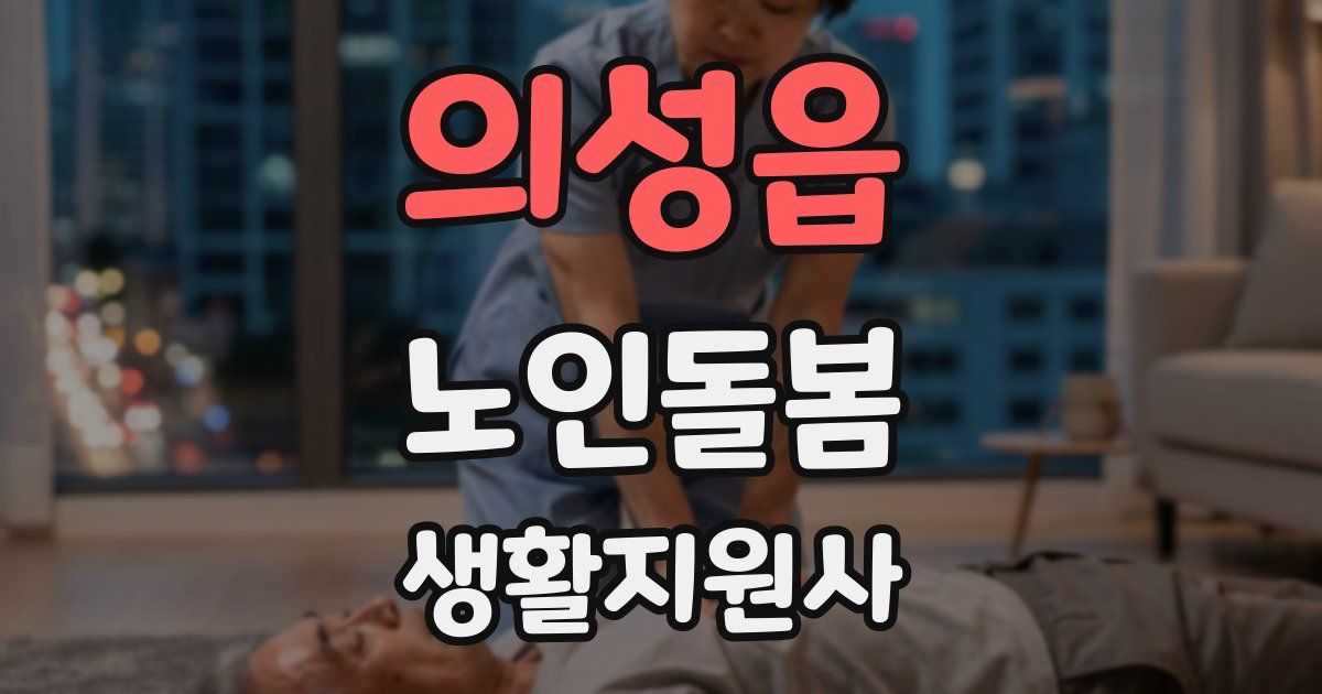 의성읍 노인돌봄생활지원사 자격증