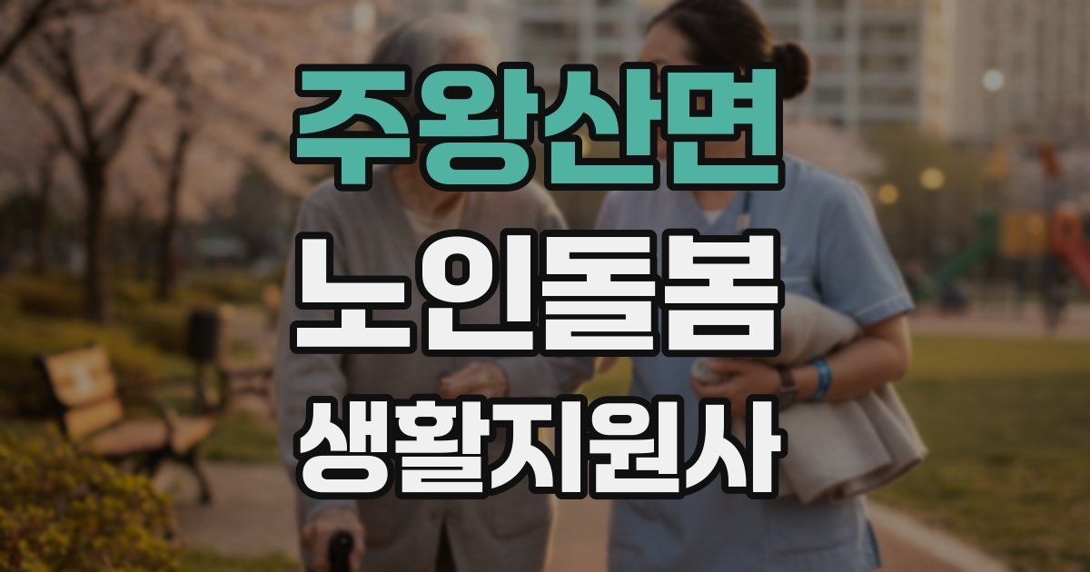 주왕산면 노인돌봄생활지원사 자격증