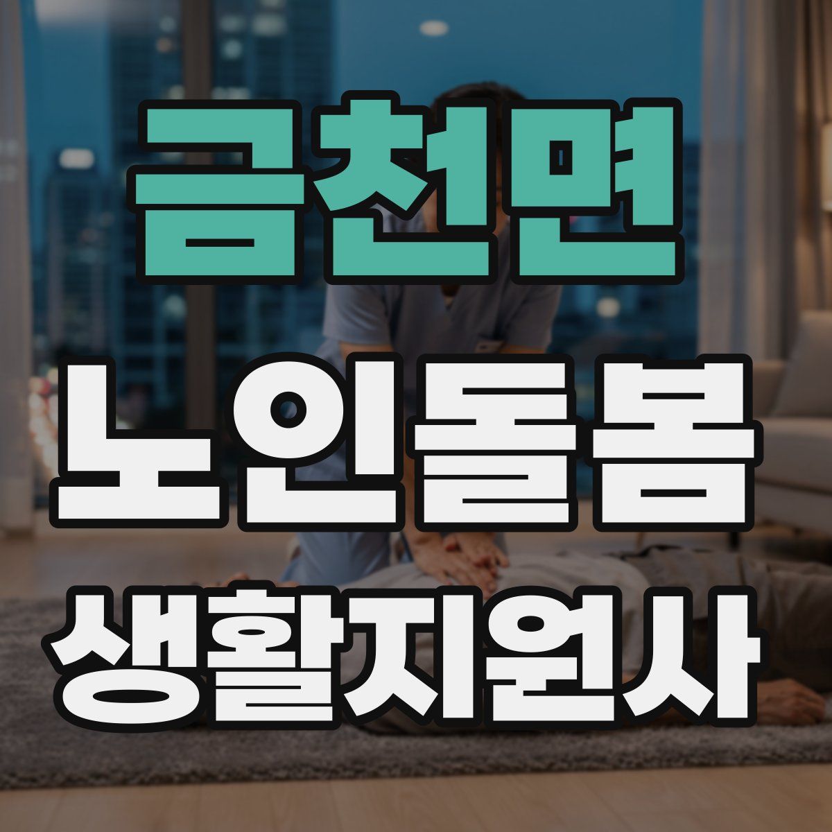 금천면 노인돌봄생활지원사 자격증