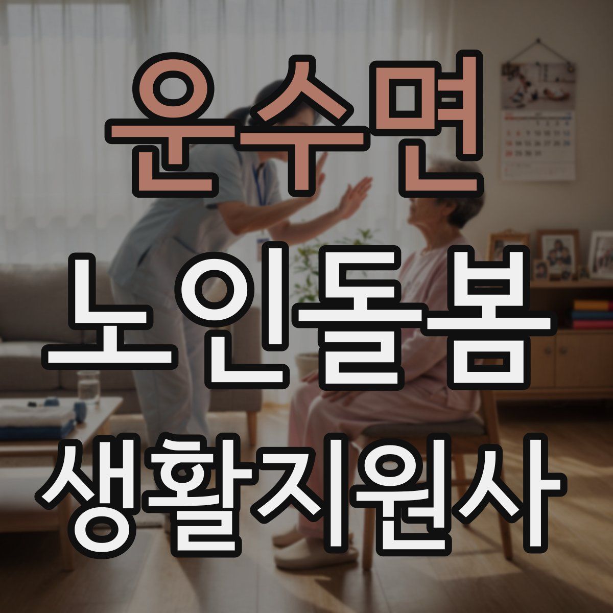 운수면 노인돌봄생활지원사 자격증