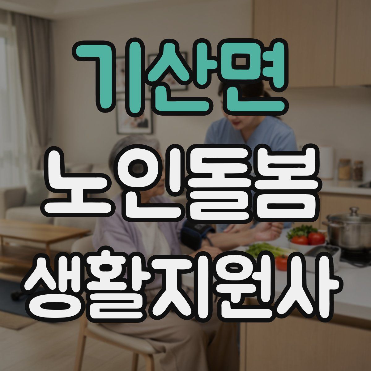 기산면 노인돌봄생활지원사 자격증