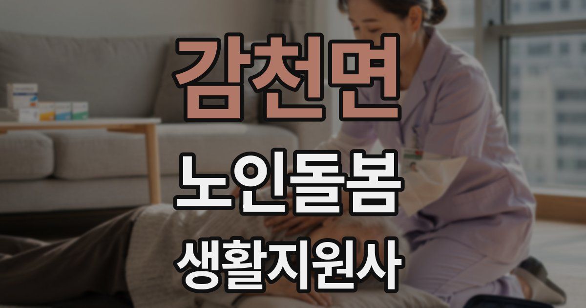 감천면 노인돌봄생활지원사 자격증