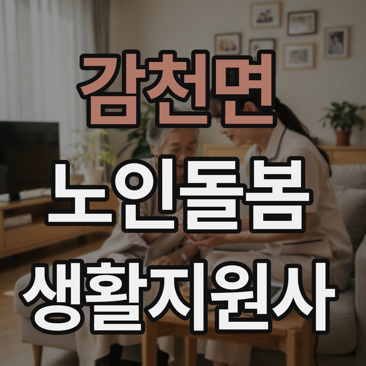 감천면 노인돌봄생활지원사 자격증