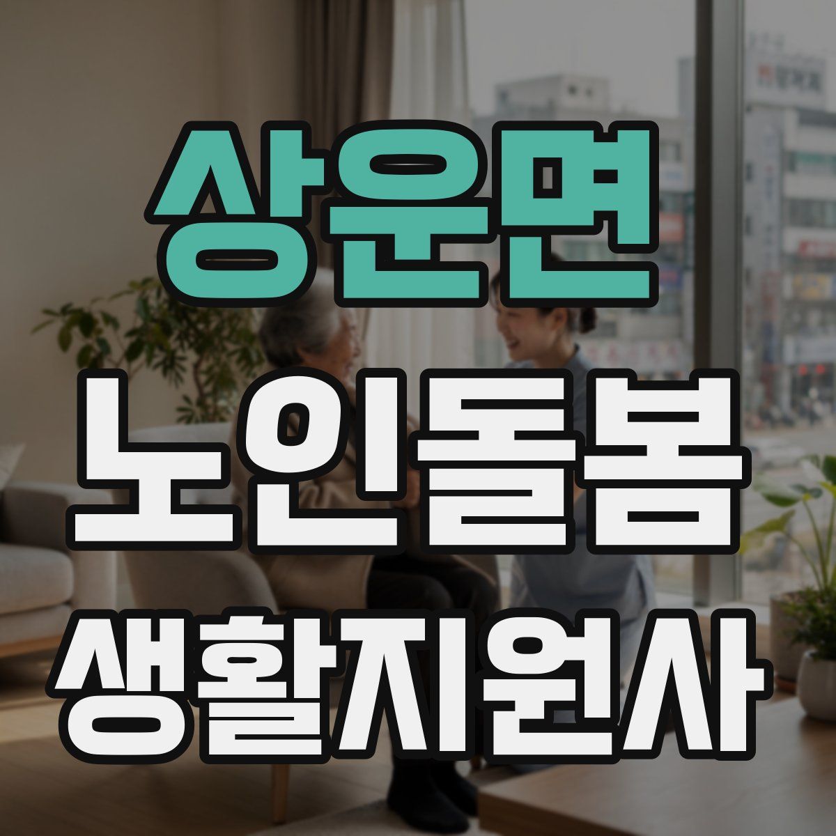 상운면 노인돌봄생활지원사 자격증