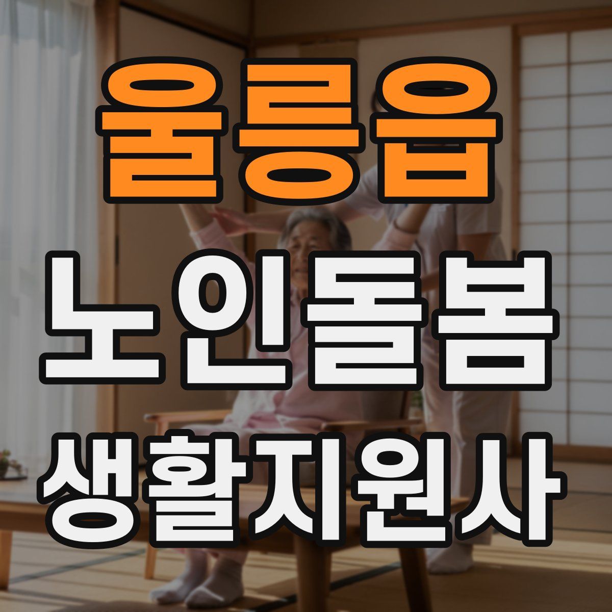 울릉읍 노인돌봄생활지원사 자격증