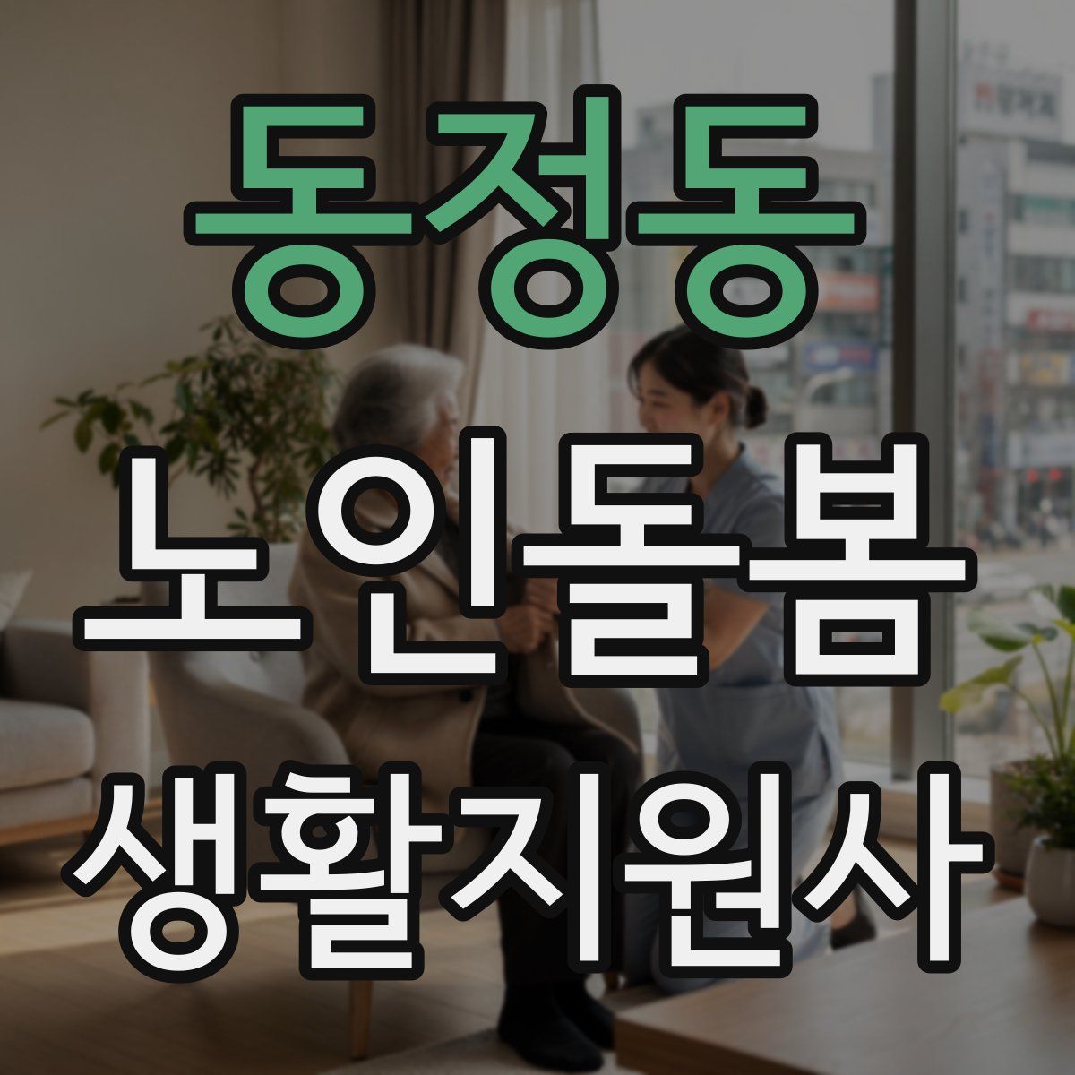 동정동 노인돌봄생활지원사 자격증