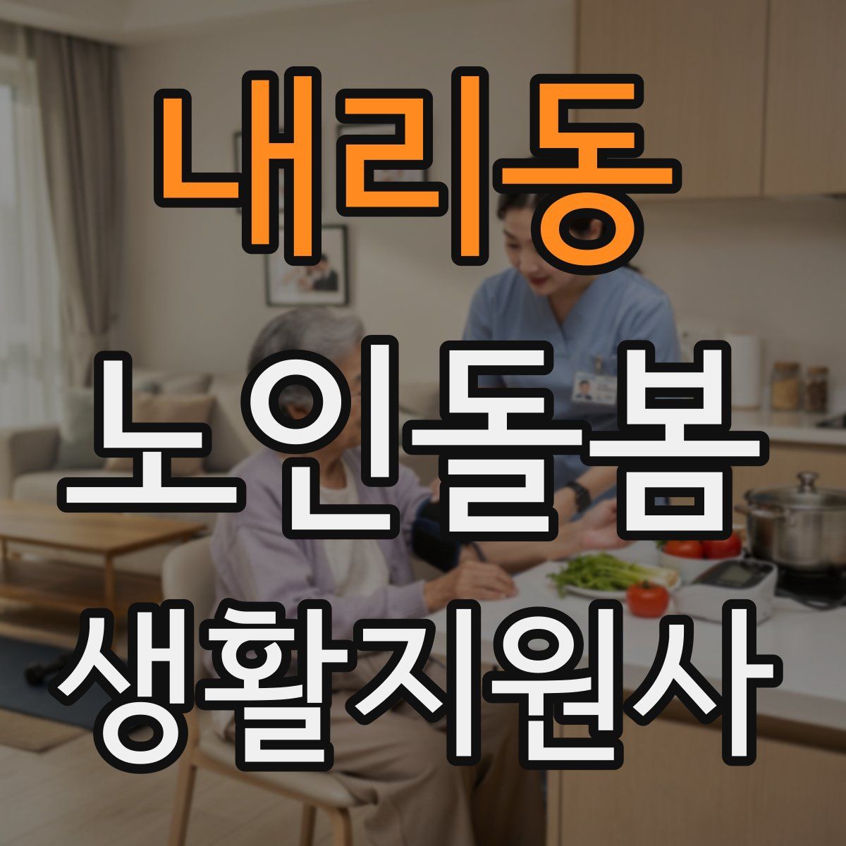 내리동 노인돌봄생활지원사 자격증