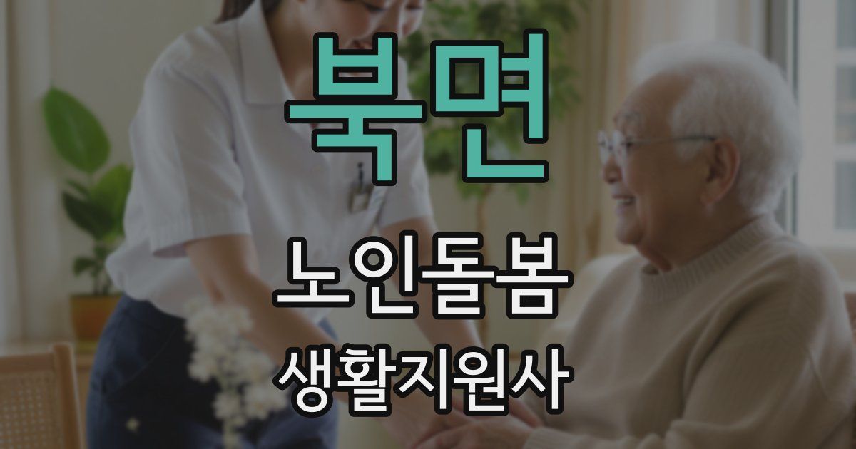 북면 노인돌봄생활지원사 자격증