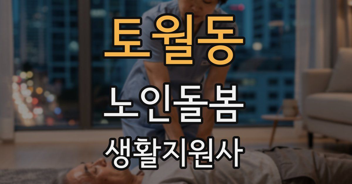 토월동 노인돌봄생활지원사 자격증