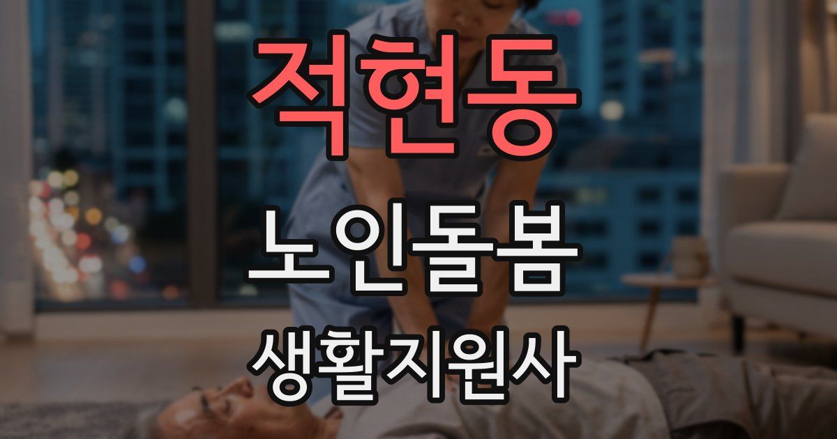 적현동 노인돌봄생활지원사 자격증