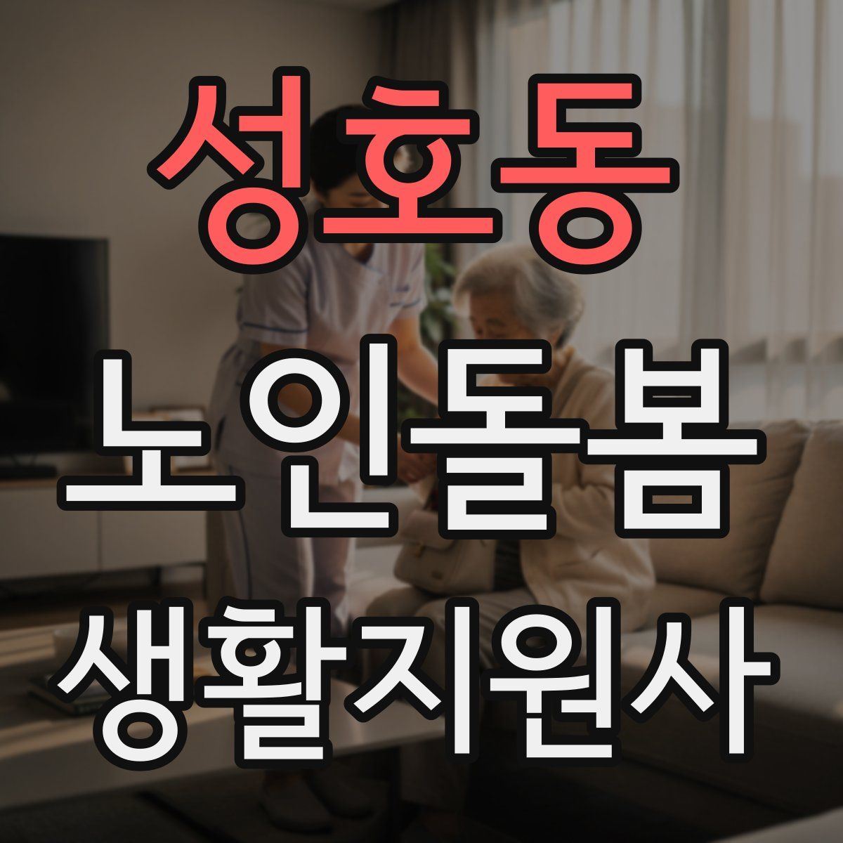 성호동 노인돌봄생활지원사 자격증
