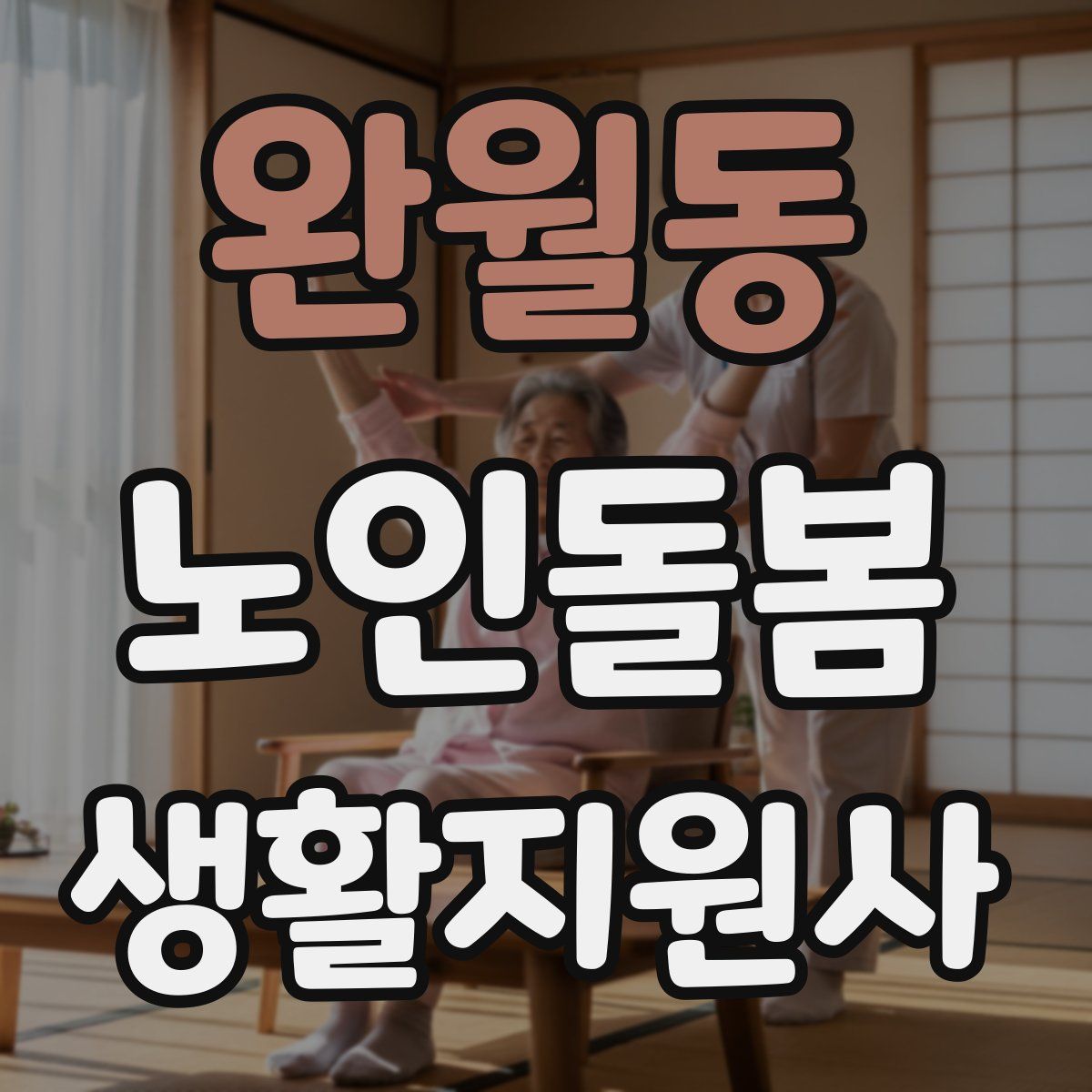 완월동 노인돌봄생활지원사 자격증