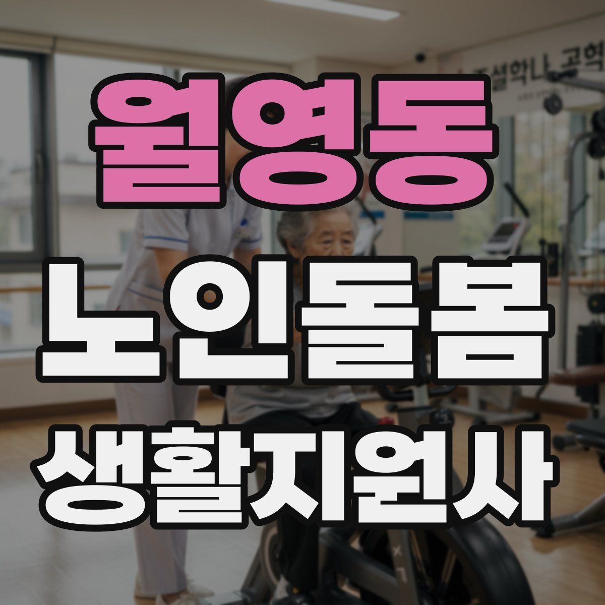 월영동 노인돌봄생활지원사 자격증